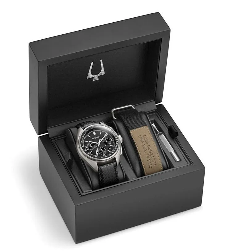 Bulova Apollo 15 Lunar Pilot Special Edition Chronograph Watch for Men SKU 96B251