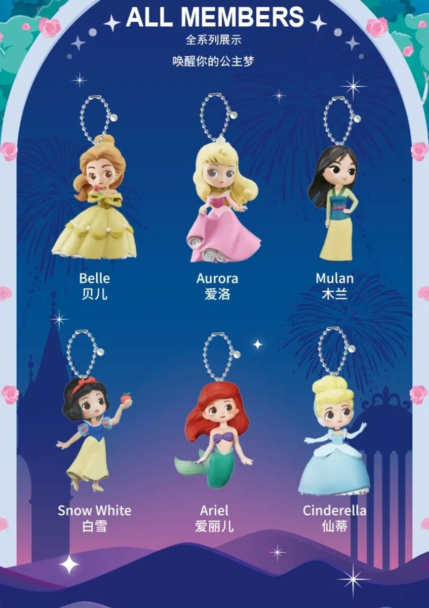 Disney Blind Box Princess Pendant Miniso