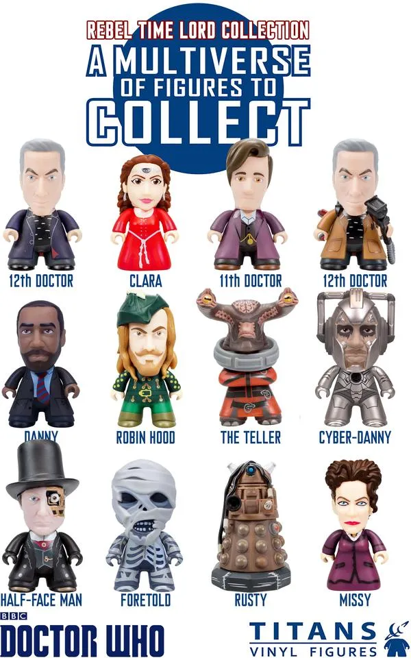 Doctor Who Titans Rebel Time Lord Collection Mystery Vinyl Figure