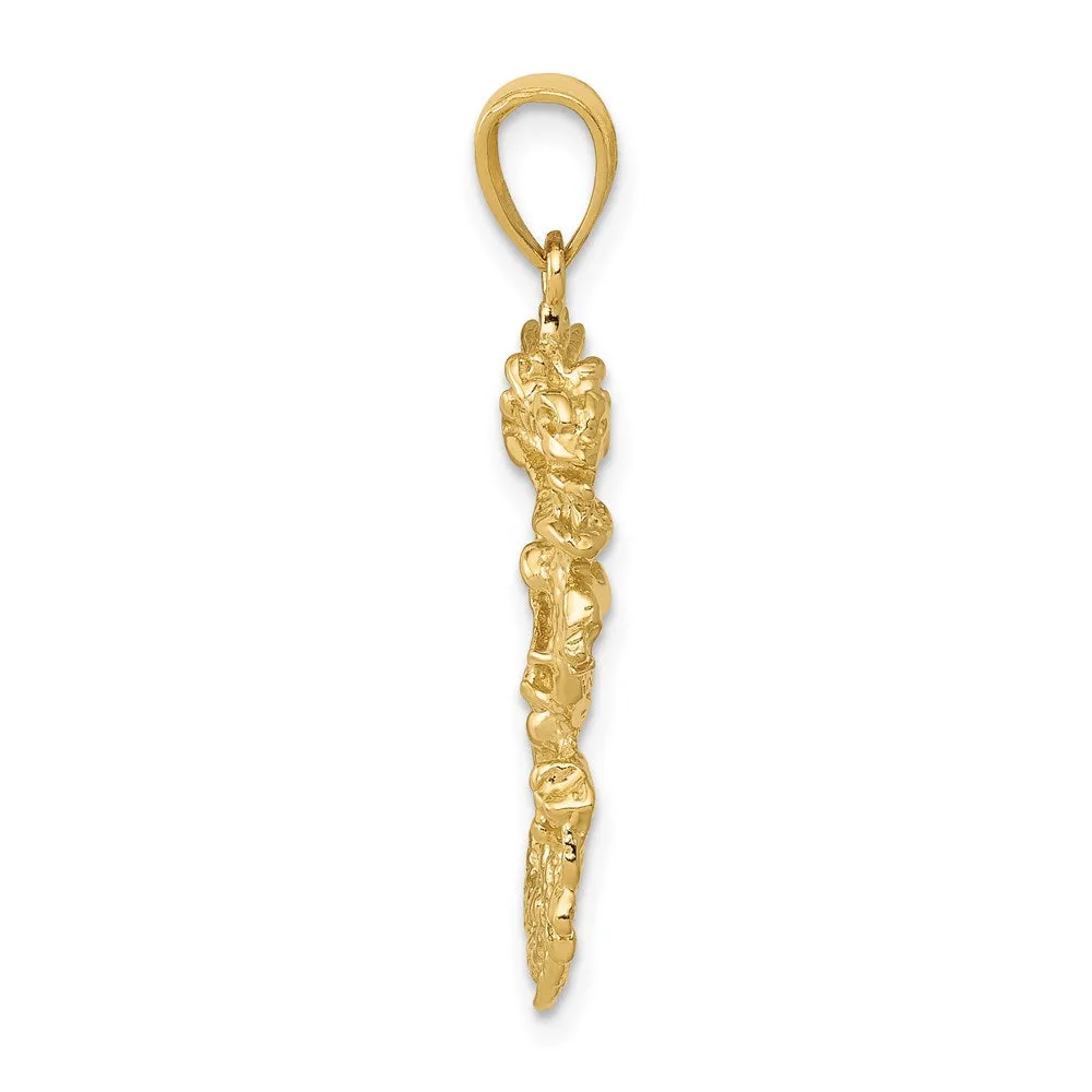 Gold 3D Dragon Pendant Model-C2375