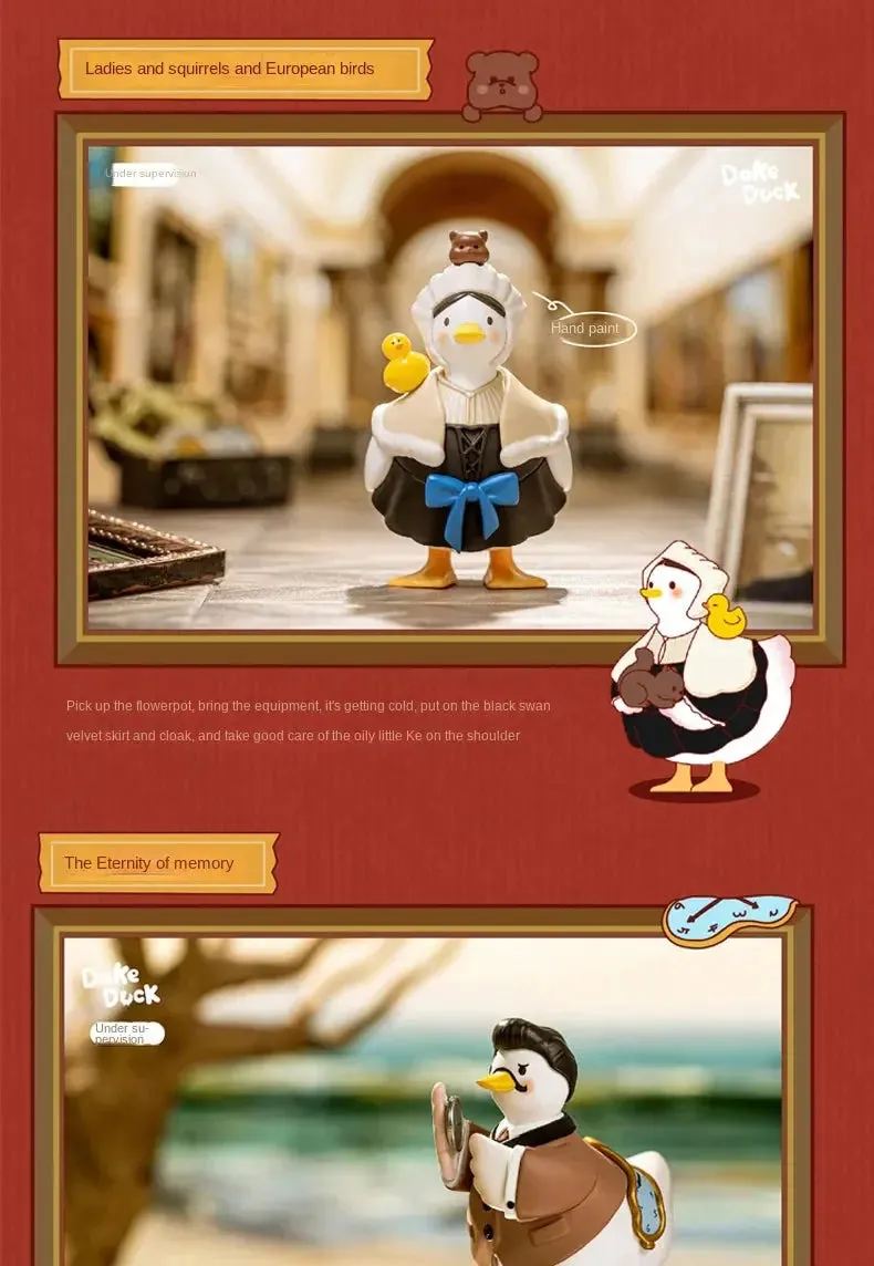 Original Dake Duck Famous Painting Series Blind Box | Cute Animal Action Figure Toys for Girls | Caja Misteriosa Model Birthday Gift