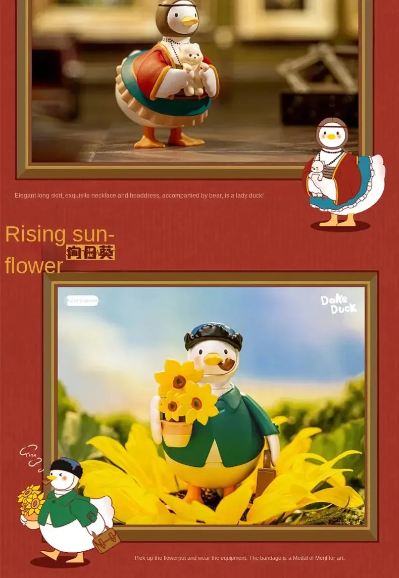 Original Dake Duck Famous Painting Series Blind Box | Cute Animal Action Figure Toys for Girls | Caja Misteriosa Model Birthday Gift