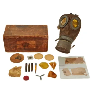 Original Imperial German WWI M1917 Gas Mask with Can - Dated April 1918 - with Ship Home Box