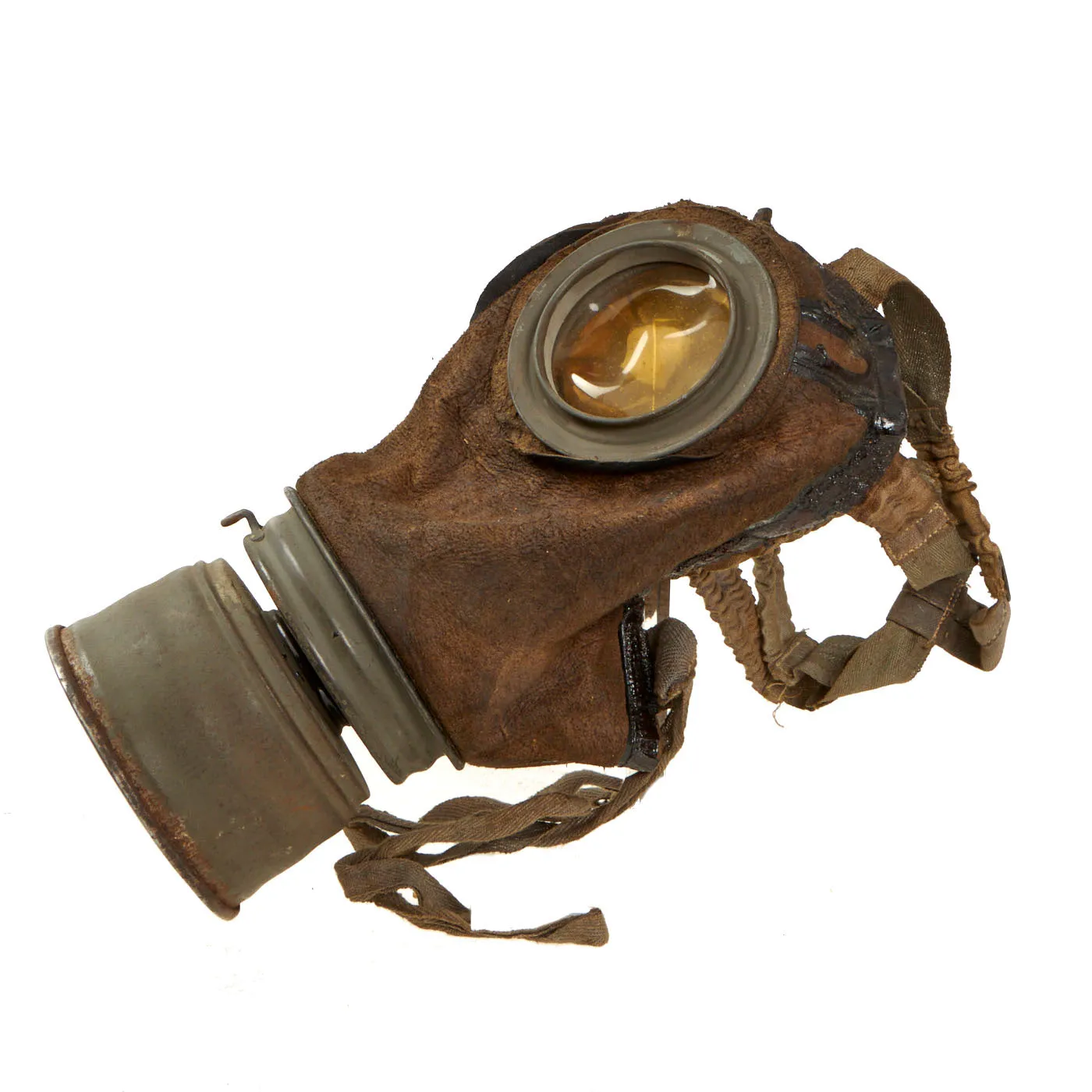 Original Imperial German WWI M1917 Gas Mask with Can - Dated April 1918 - with Ship Home Box