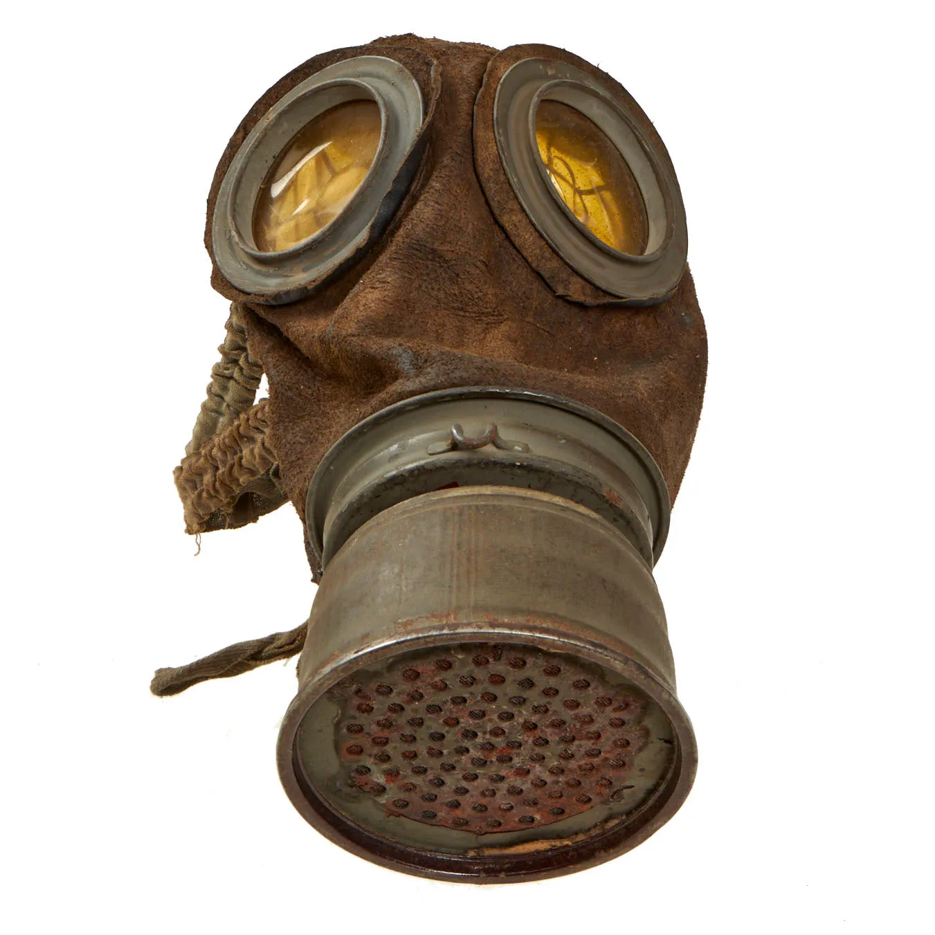 Original Imperial German WWI M1917 Gas Mask with Can - Dated April 1918 - with Ship Home Box