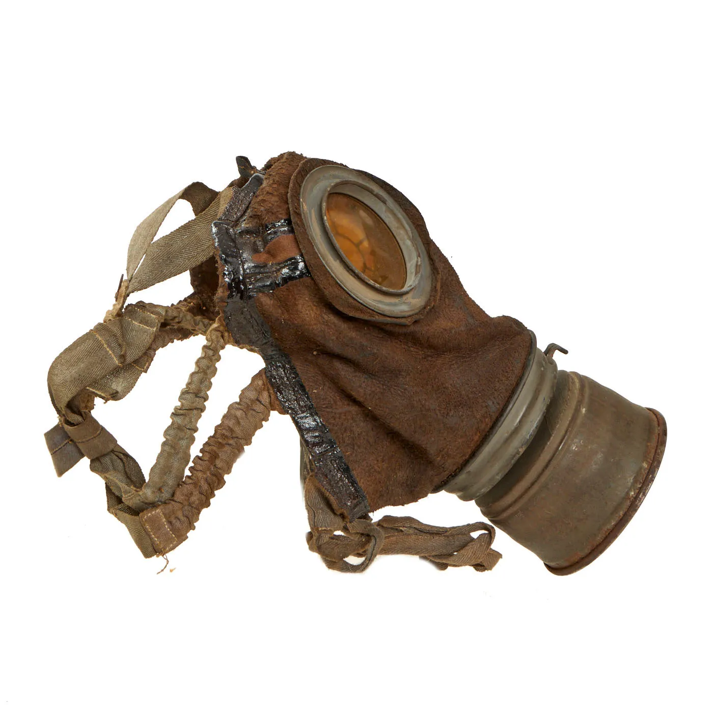 Original Imperial German WWI M1917 Gas Mask with Can - Dated April 1918 - with Ship Home Box