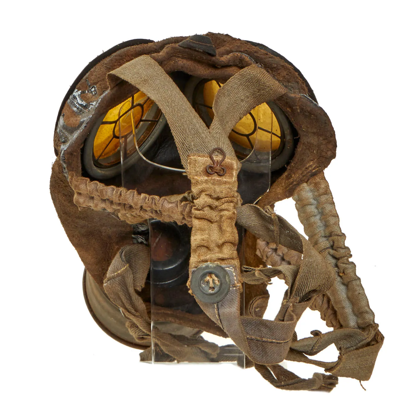 Original Imperial German WWI M1917 Gas Mask with Can - Dated April 1918 - with Ship Home Box
