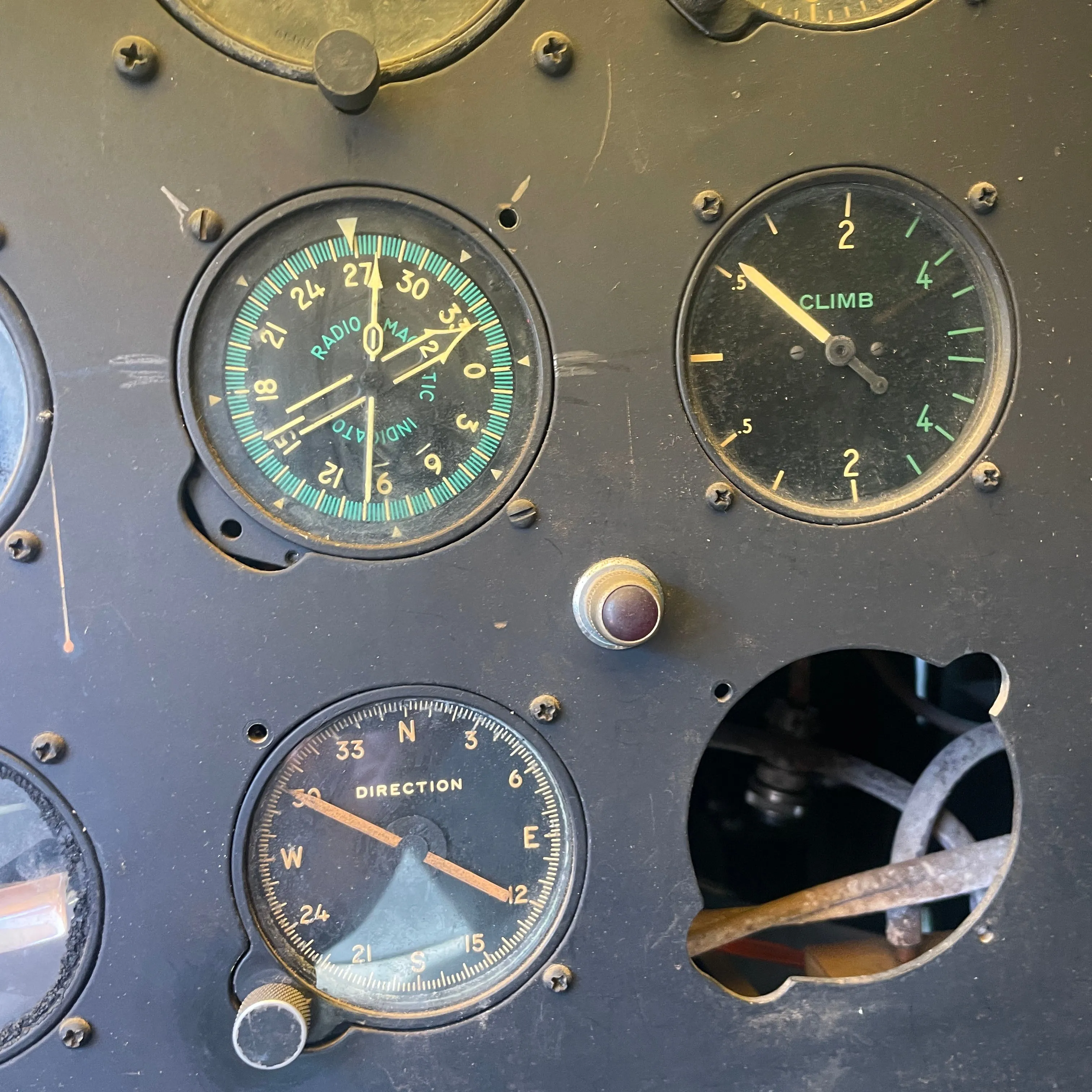 Original Rare 1945 Dated U.S. WWII Link Aviation ANT-18 Blue Box Flight Simulator Trainer