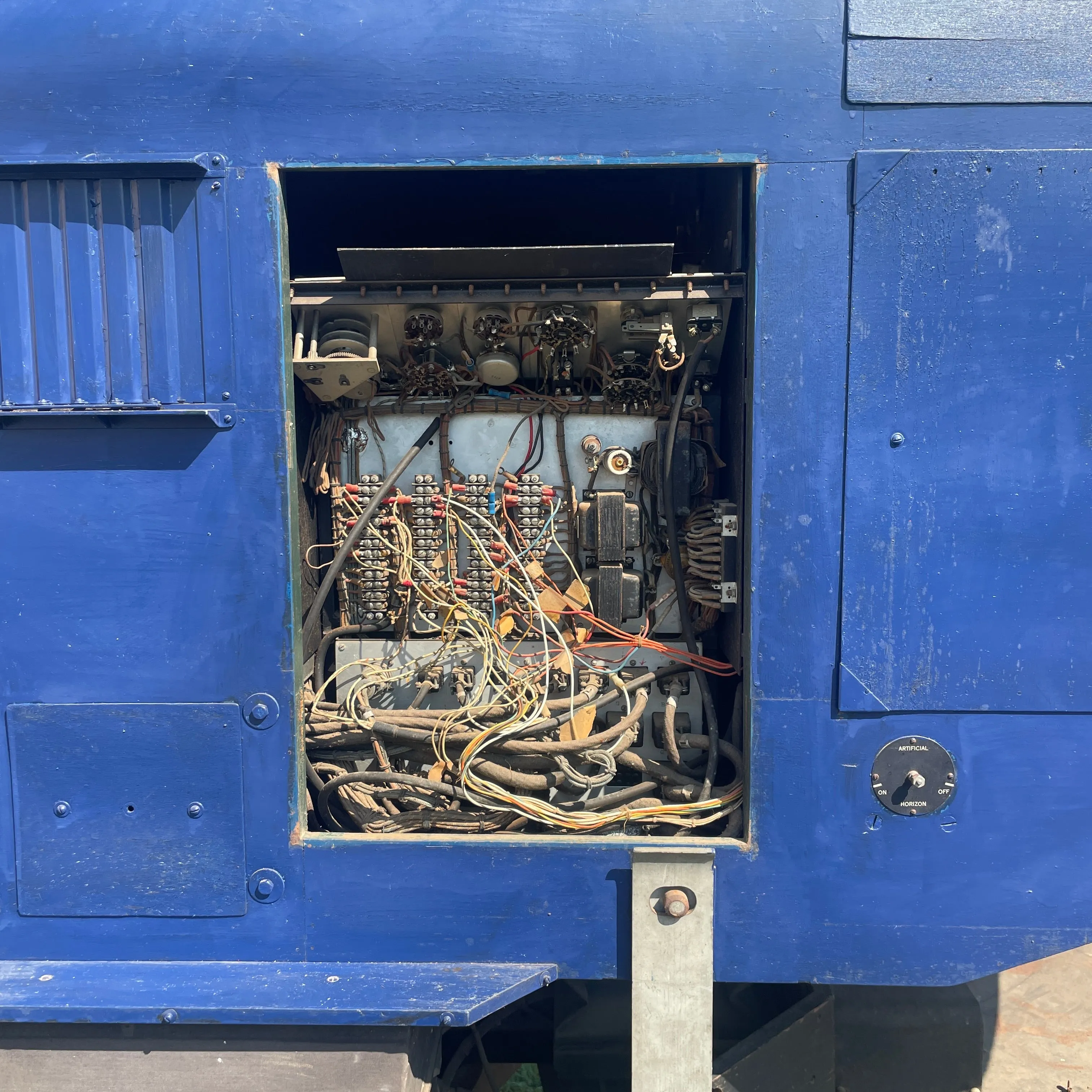 Original Rare 1945 Dated U.S. WWII Link Aviation ANT-18 Blue Box Flight Simulator Trainer