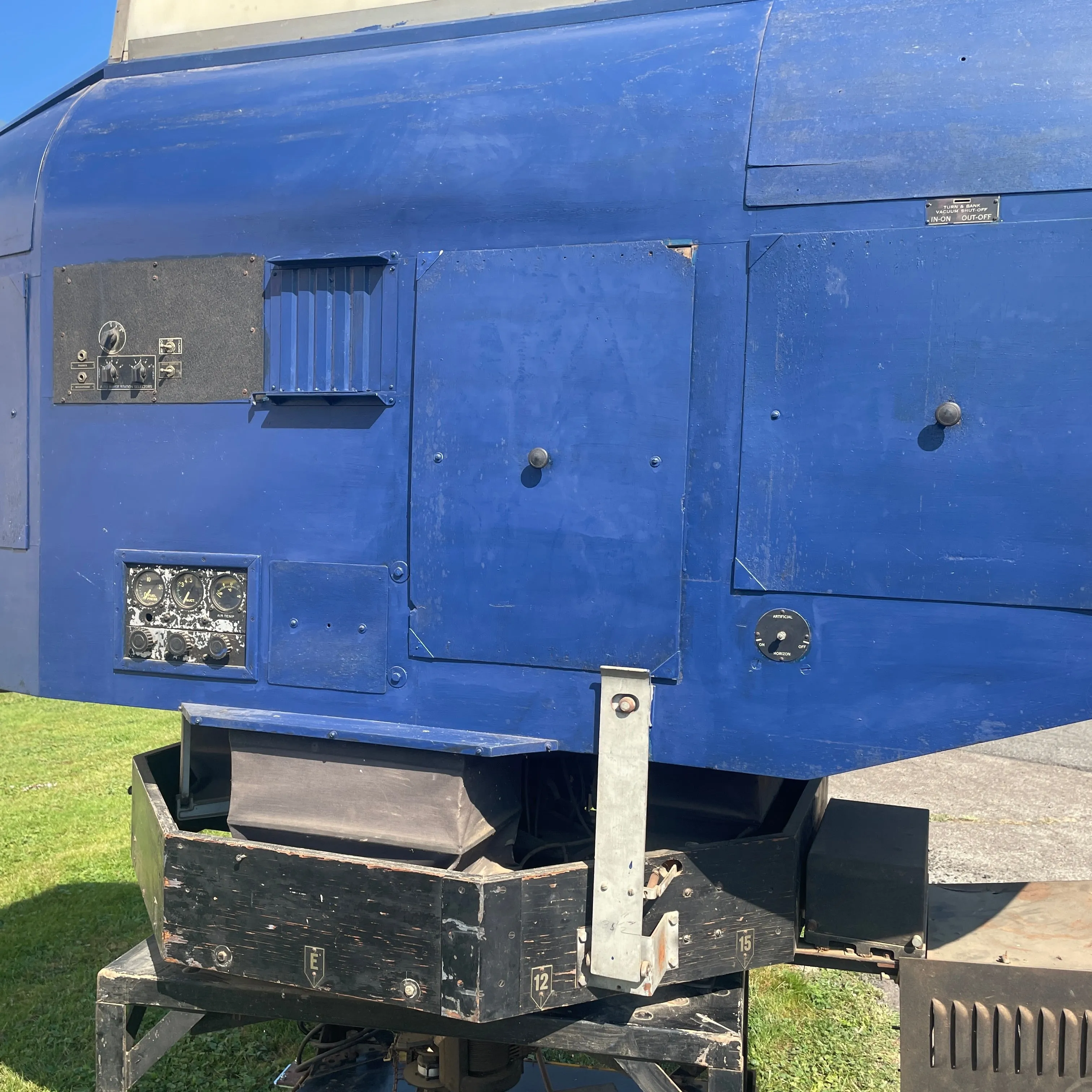 Original Rare 1945 Dated U.S. WWII Link Aviation ANT-18 Blue Box Flight Simulator Trainer