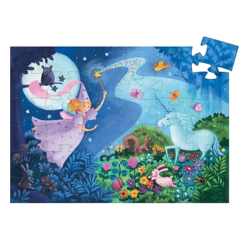 Silhouette The Fairy and The Unicorn 36pc Puzzle