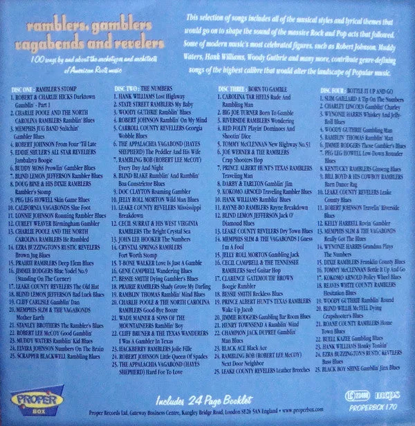 Various - Ramblers, Gamblers, Vagabonds And Revelers - CD